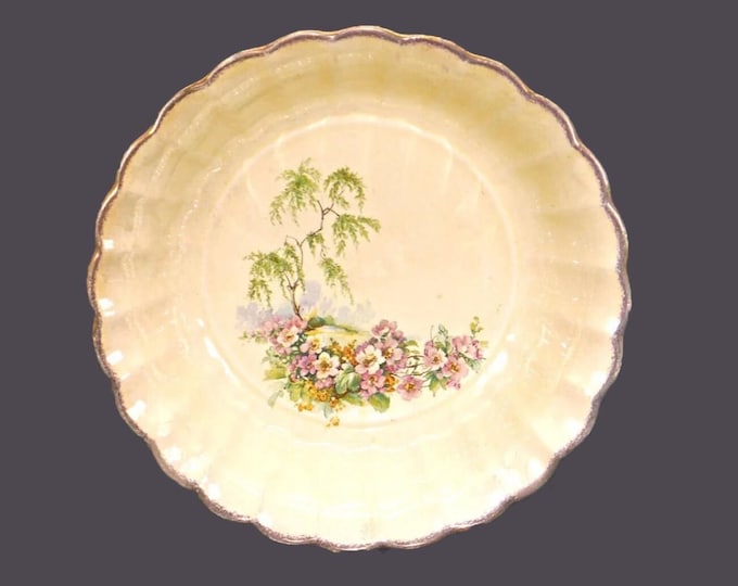 Sebring Breath O' Spring round serving bowl. Imperial Ware ironstone made in USA.