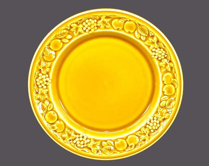 Royal Worcester Honey Orchard dinner plate. Crown Ware porcelain made in England. High-relief fruit.