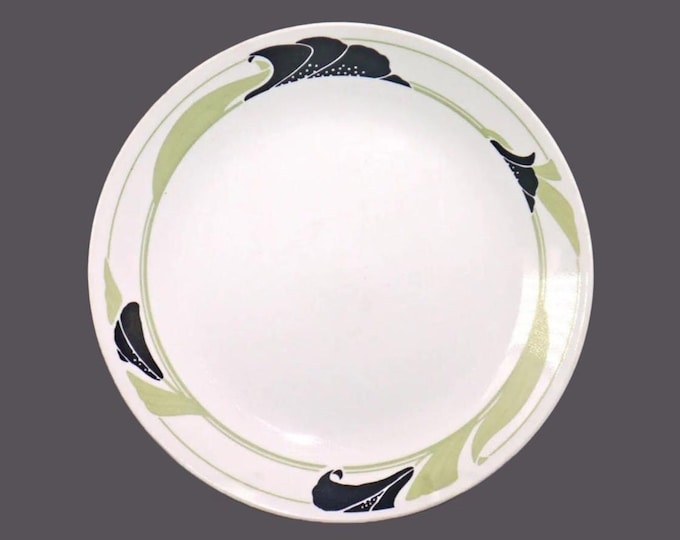 Corelle Black Orchid dinner plate. Vintage Corningware made in USA.