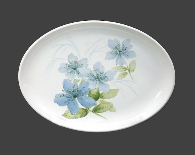 Crown Lynn Sapphire oval platter made in New Zealand.