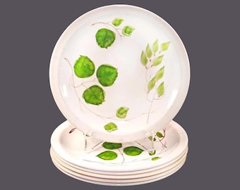 Vintage Simpsons Potters Vogue salad plates made England. Set of 6