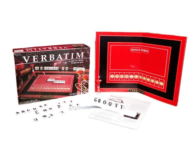 Vintage Verbatim word board game. Lakeside 1985. Complete.