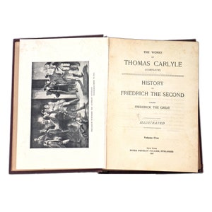 Antiquarian hardcover book Carlyle's Works Thomas Carlyle Vol V History Friedrich the Second Frederick the Great. Peter Fenelon Collier. image 1