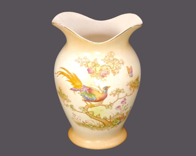 Antique Edwardian Age A.G. Richardson Avis vase or toothbrush holder. Crown Ducal Ware made in England. Flaws (see below).