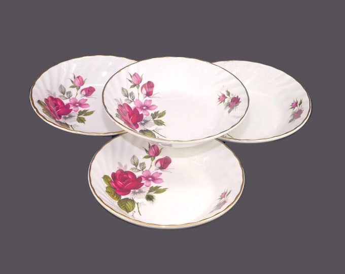 Vintage Ridgway Rougemont dessert bowls made in England. 4 bowls.