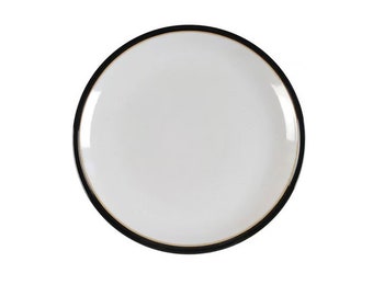 Denby Black Pepper stoneware salad plate made in England. Sold individually.