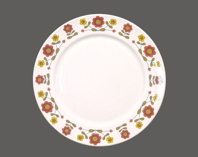 Retro Grindley 10-72 dinner plate. Duraline hotelware | restaurantware made in England. Sold individually.