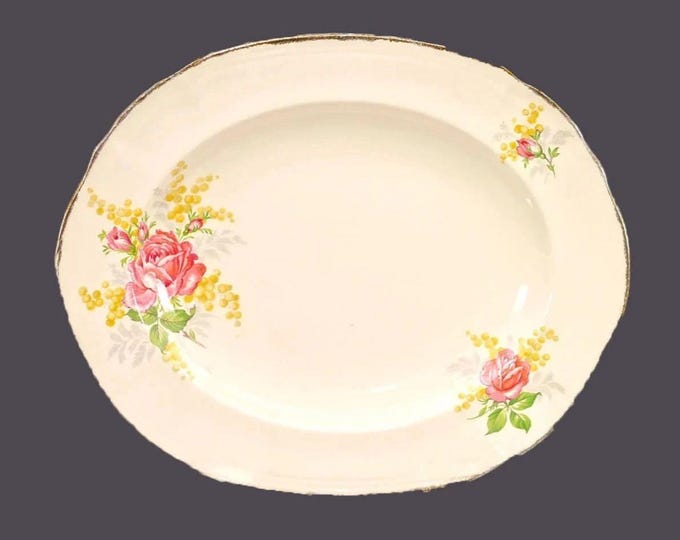 Alfred Meakin MEA363 | Rosemont oval serving platter. Royal Marigold ironstone made in England.