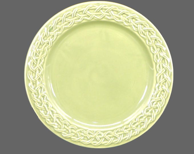 Pier 1 PER16 Green all-green large dinner plate made in Portugal. Sold individually.