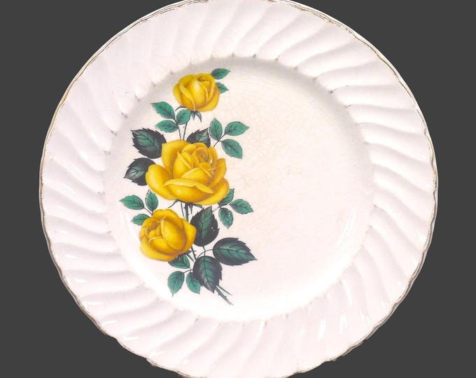 Royal Wessex Swinnertons SWI29 bread plate. Yellow roses. Made in England. Sold individually.