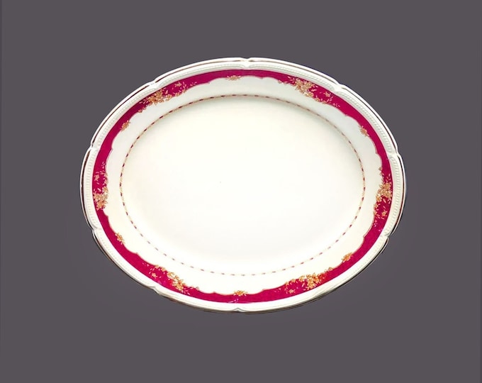 Burgess & Leigh Athlone oval platter, Burleigh Ware ironstone made in England.