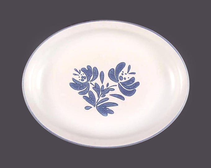 Pfaltzgraff Yorktowne oval stoneware vegetable platter made in USA.