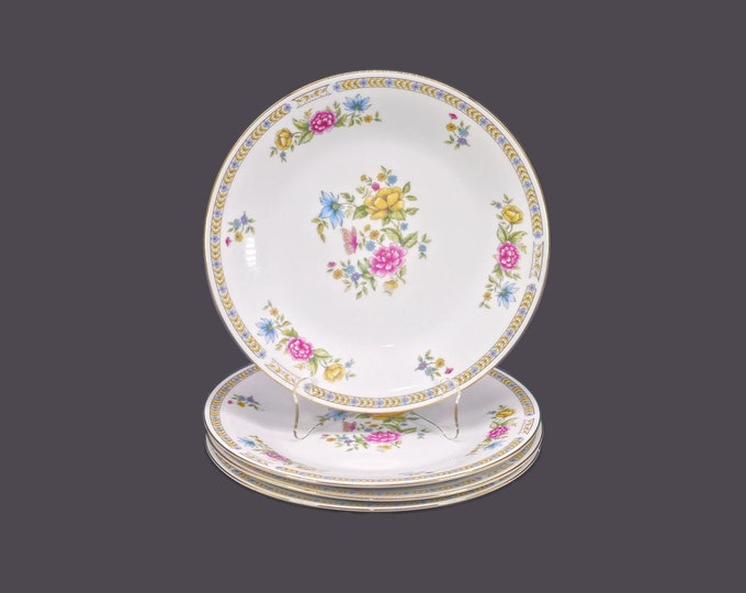 Four Liling Ling Rose large dinner plates.