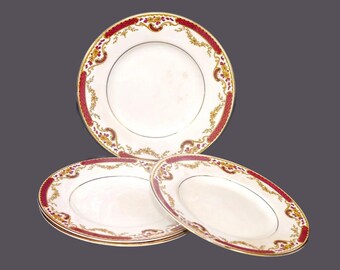Platos de postre vintage John Maddock Embassy Royal - Juego de 4 - Fabricados en Inglaterra