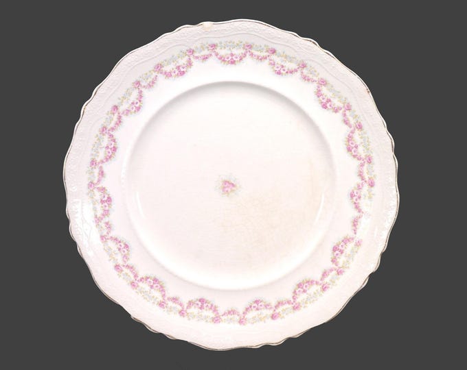 Antique Edwardian Age Johnson Brothers JB960 dinner plate made in England. Flaw (see below). Sold individually.