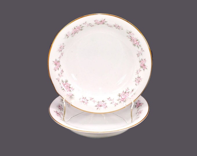 Pair of Noritake | RC Japan Chantilly 792 rimmed cereal, soup bowls made in Japan.