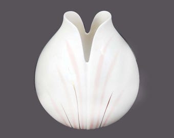 Vintage Royal Doulton Impressions Series Tulip Vase designed by American artist Gerald Gulotta.