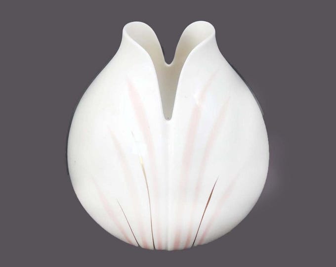 Vintage Royal Doulton Impressions Series Tulip Vase designed by American artist Gerald Gulotta.