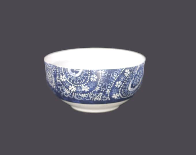 222 Fifth Levi Blue blue-and-white denim toile coupe cereal bowl. Sold individually.