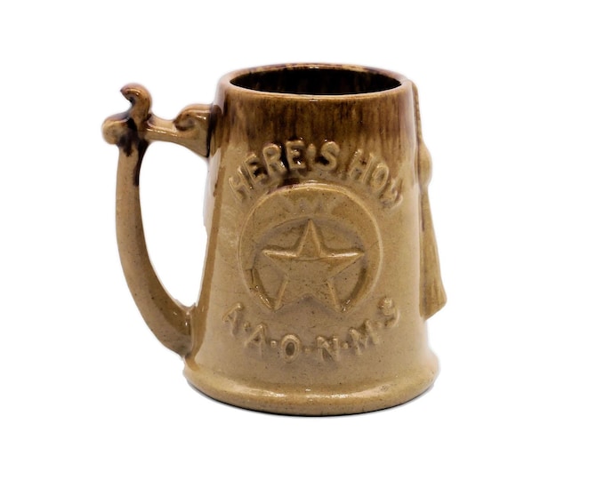 Vintage Campbell Canada Potteries Masonic Beer Stein - Hamilton Ontario