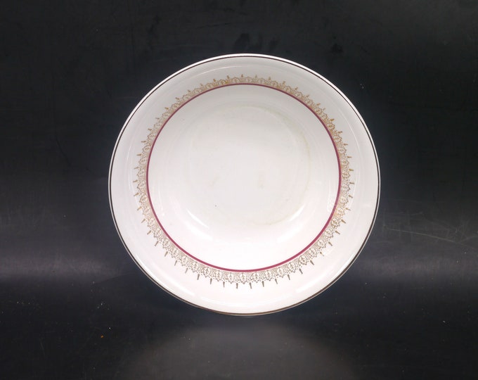 Alfred Meakin Montcalm | MEA349 coupe cereal bowl. Glo-White ironstone made in England. Sold individually.