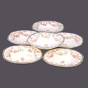 Alfred Meakin Harmony Rose square fruit nappies, dessert bowls made in England. Choose quantity below.