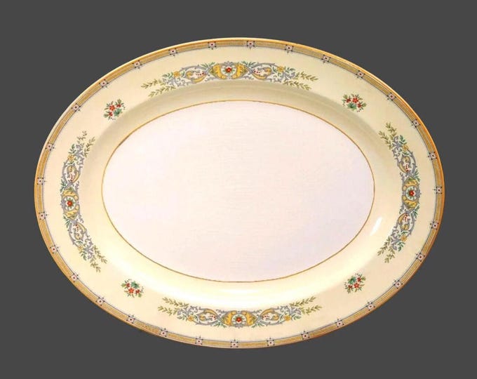 Crown Ducal Charlotte Rhead Tilbury oval turkey platter made in England.