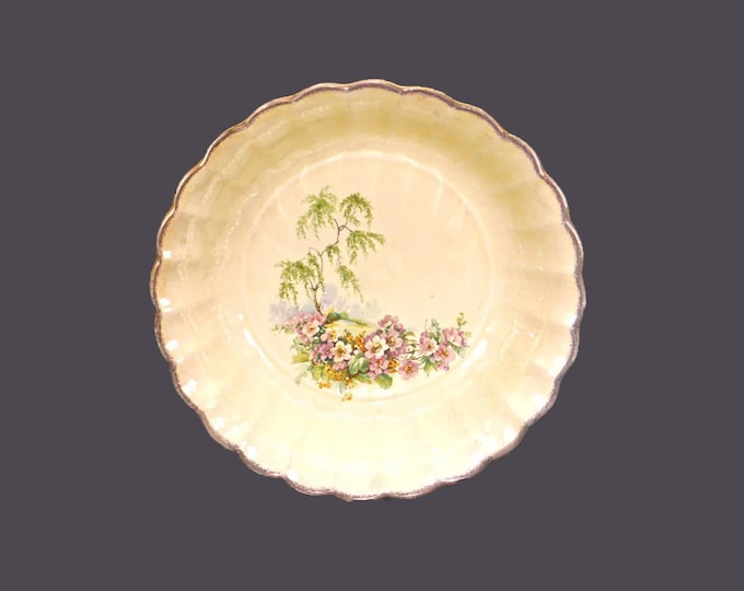 Sebring Breath O' Spring round serving bowl. Imperial Ware ironstone made in USA.