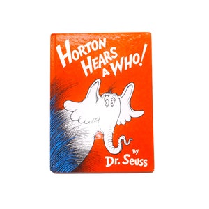 Horton Hears a Who Kinderbuch mit gebundenem Einband. Dr.Seuss. Gedruckt, USArandrand 1991. Komplett.