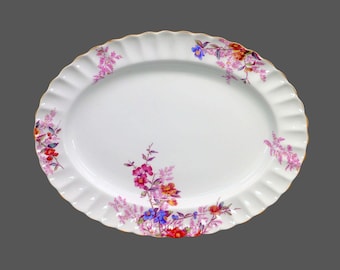 Vintage Spode Chelsea Garden oval platter made in England.