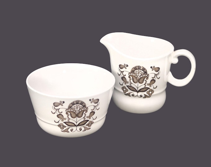 Wood & Sons Wellesley creamer and open sugar bowl set made in England.