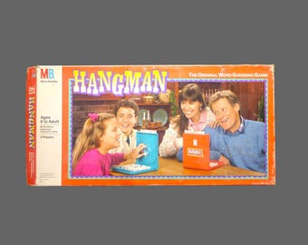 Vintage Hangman board game. Milton Bradley 1988