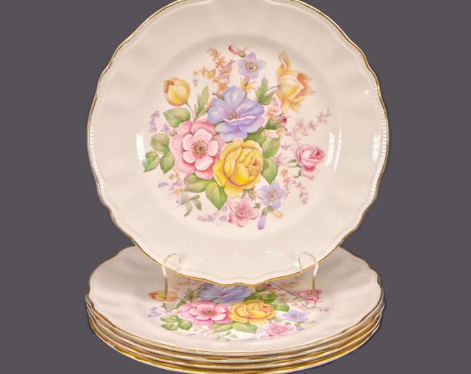 Vintage Sovereign Potters Barbara Ann 880-47 dinner plates. Set of 5.