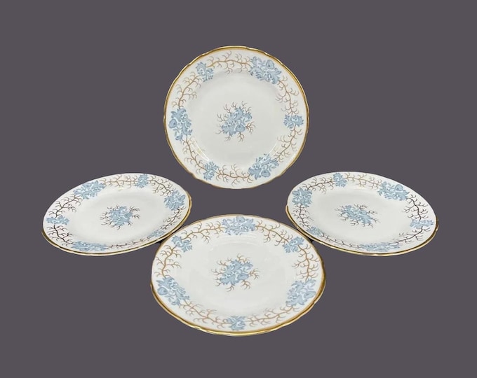 Six Tuscan China Avondale F163 salad plates. Bone china made in England.