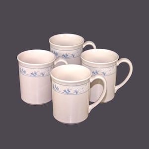 Vintage Corelle Corningware First of Spring mugs made USA. Set of 4.