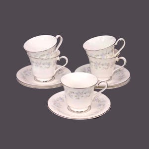 Vintage Royal Doulton Amersham Cup and Saucer Sets (Set of 5)