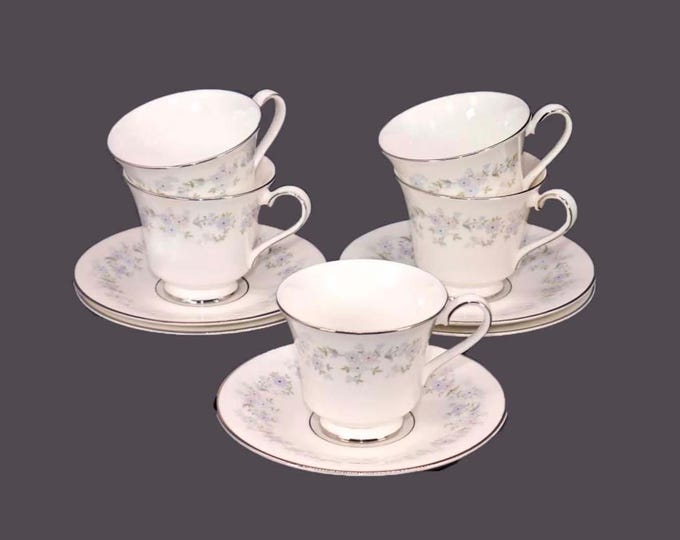Vintage Royal Doulton Amersham Cup and Saucer Sets (Set of 5)