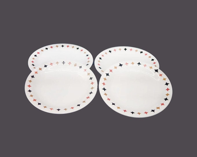 TG Green Quatro dinner plates. Berit Ternell design for Gayday Tableware made in England. Choose quantity below.