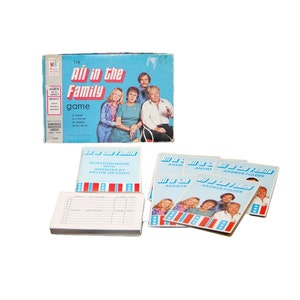 Vintage All in the Family Archie Bunker board game. Milton Bradley 1972. Complete.