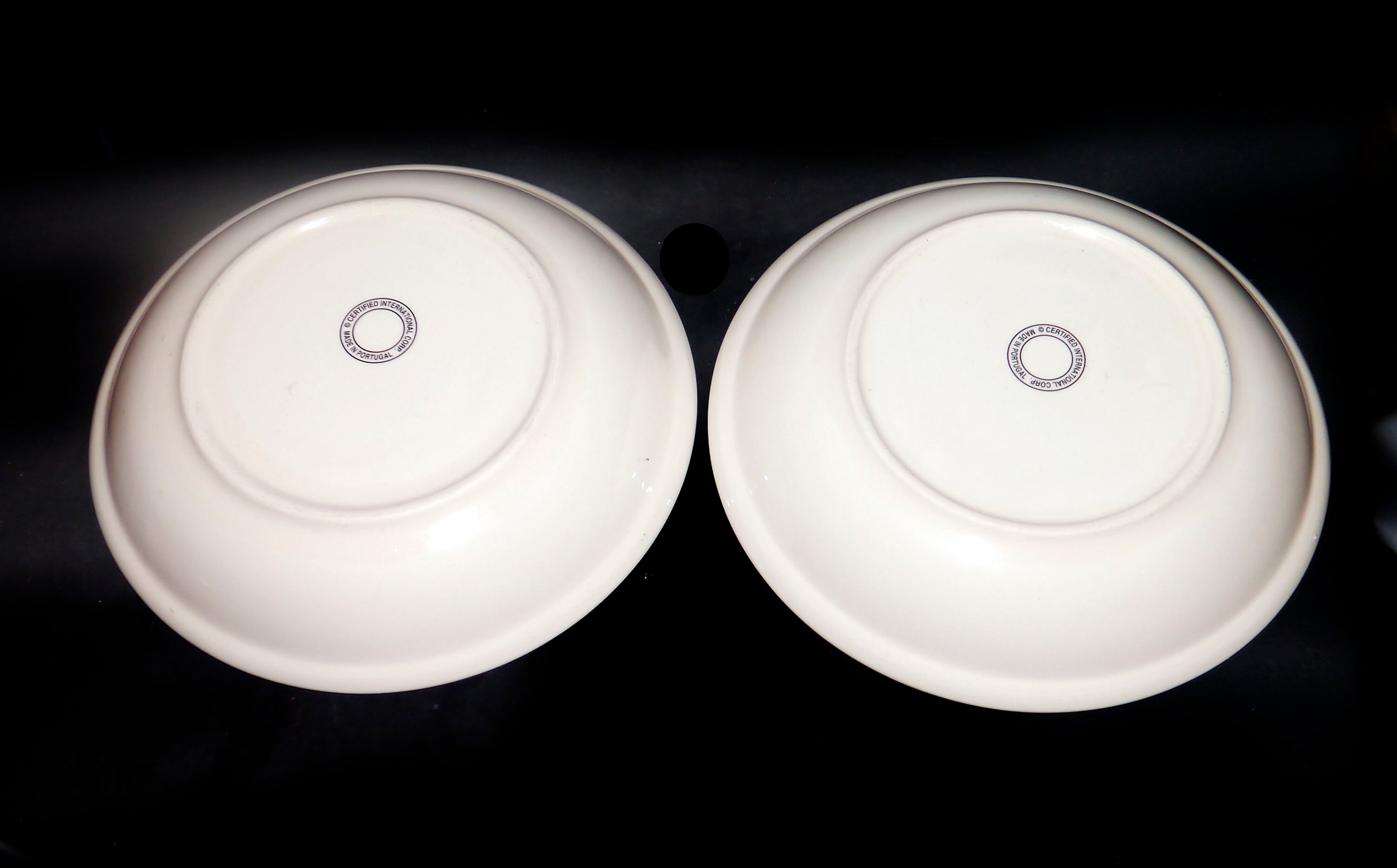 Pair of Certified International Pasta Primavera individual pasta bowls