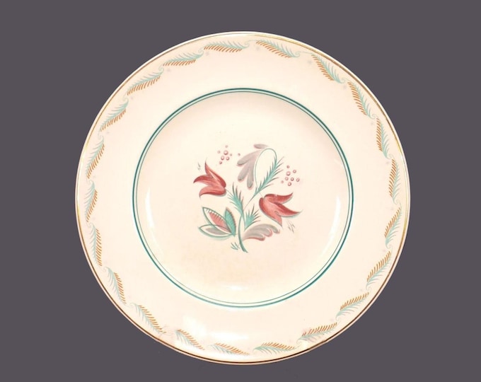 Vintage Wedgwood Fanfare dinner plate. Albert Wagg design made in England.