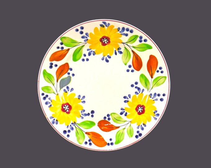 Baker & Co | Fenton 1494 hand-painted dinner plate made in England. Flaw (see below).