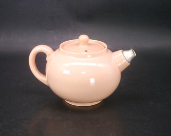 Antique J&G Meakin Rosa | Glamour Rosa all-pink four-cup teapot made in England.