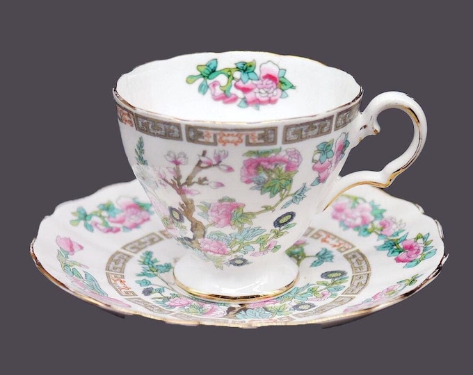 Grosvenor China GRO20 Indian Tree bone china cup and saucer set made in England.
