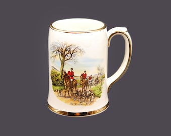 Vintage Sadler The Huntsman stein or tankard. English fox hunt scene. Made in England.