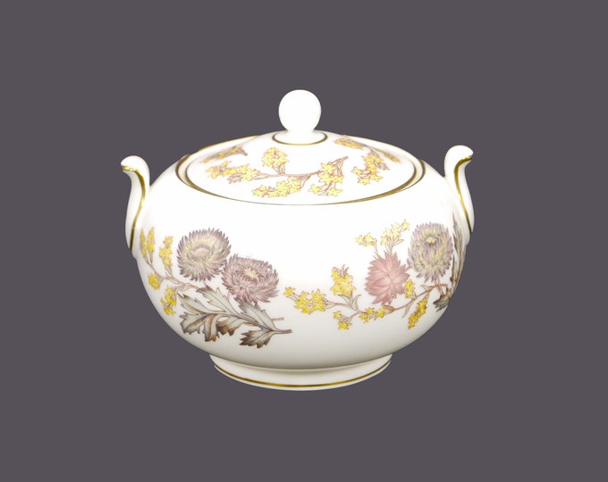 Wedgwood Lichfield W4156 covered sugar bowl. Bone china made in England.