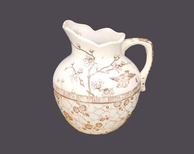 Victorian-era (1860s) F.J. Emery Burmese 24-ounce pitcher made in England.