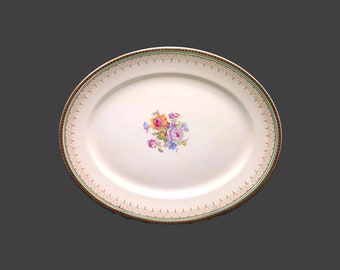 Burgess & Leigh BUL53 oval turkey platter. Zenith ironstone made in England.