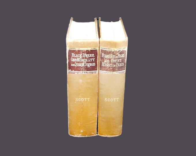 Pair of antiquarian books Black Dwarf | Old Mortality | Quentin Durward & Count Robert of Paris | Fortunes of Nigel. Sir Walter Scott.