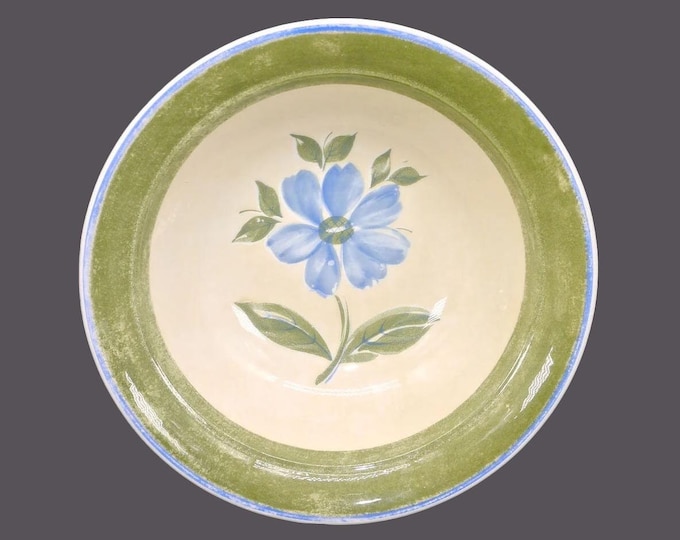 Brunelli Rustico Verde round pasta serving bowl made in Italy. Flaw (see below).